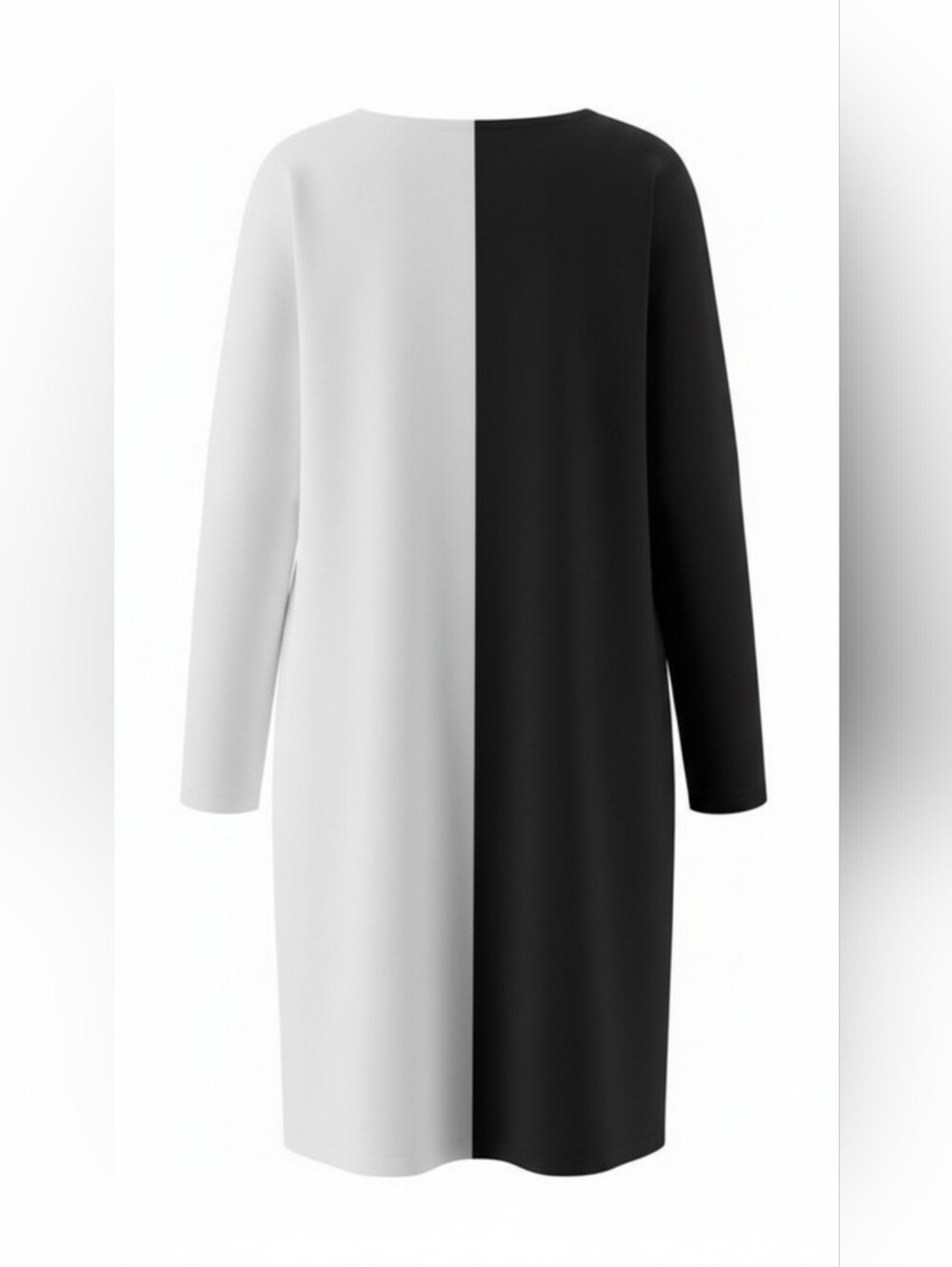 Abstract Elegance Line Art Dress - Picture 3 of 5